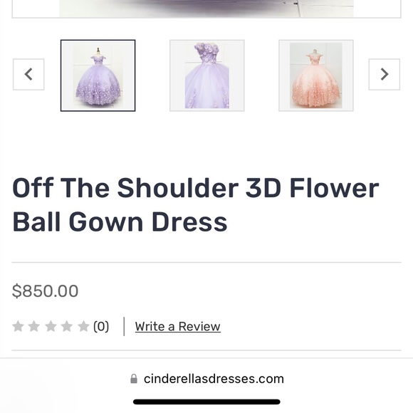 Stunning Lilac Quinceanera/ Prom Dress - Picture 8 of 8